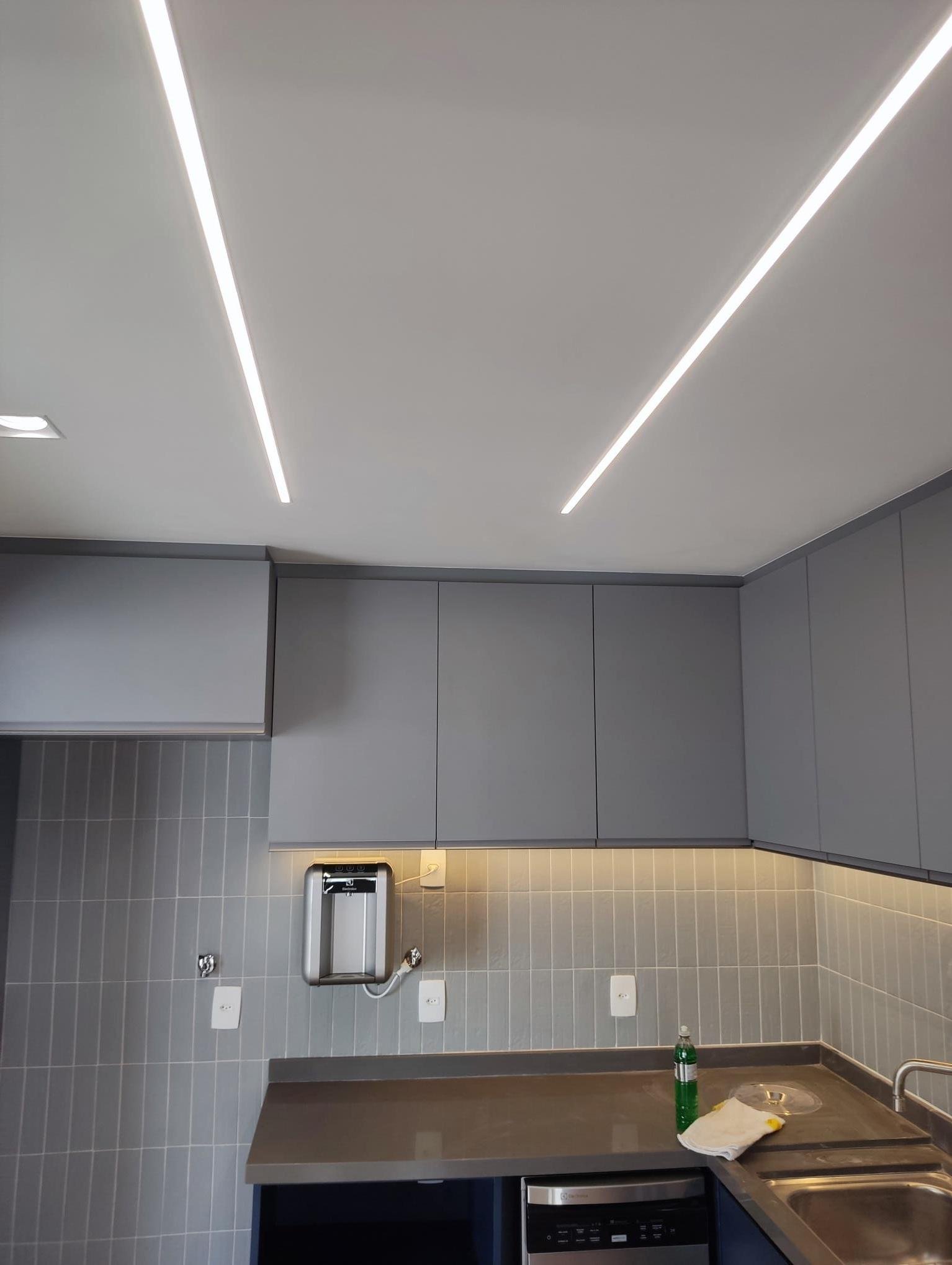 Iluminação em sanca de LED em obra executada pela G3